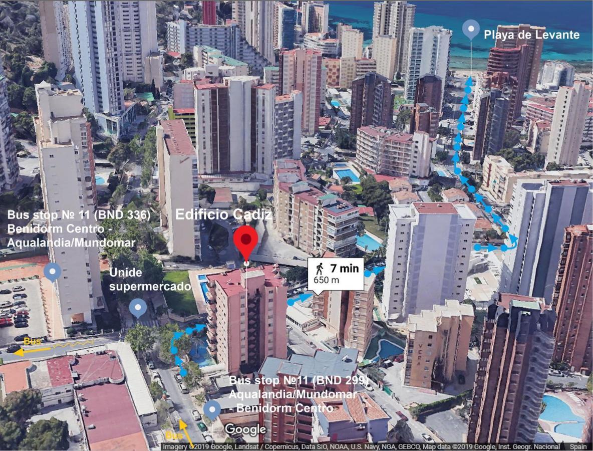 Edificio Cadiz Benidorm Lejlighed Eksteriør billede